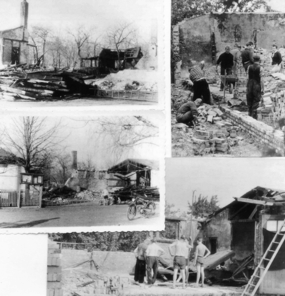 Chronik 1959: Nach dem Einbruch folgte die Verwüstung und der Brand, trotzdem wurde in die Hände gespuckt.